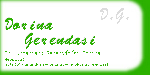 dorina gerendasi business card